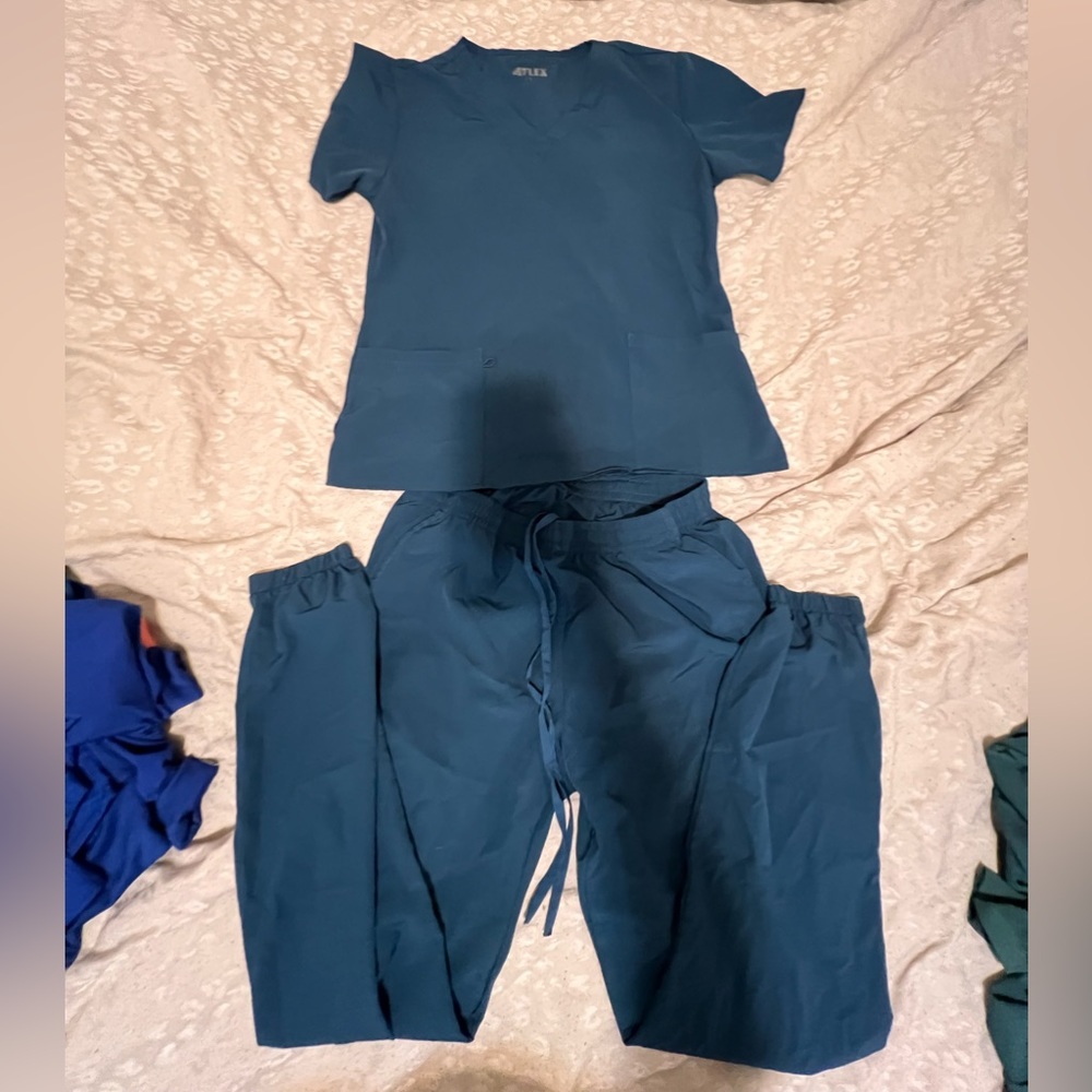Blue scrubs set